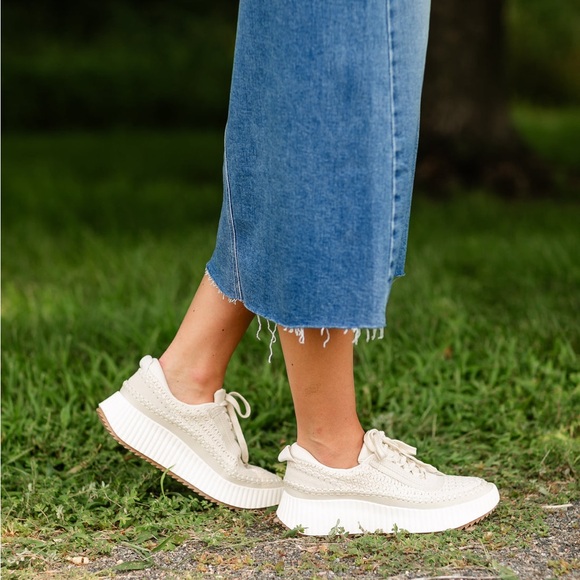 Dolce Vita Shoes - Dolce Vita Dolen Sandstone Knit Platform Sneakers